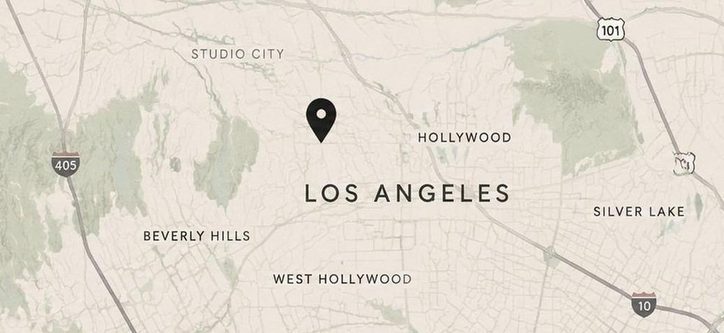Map showing our Los Angeles office location