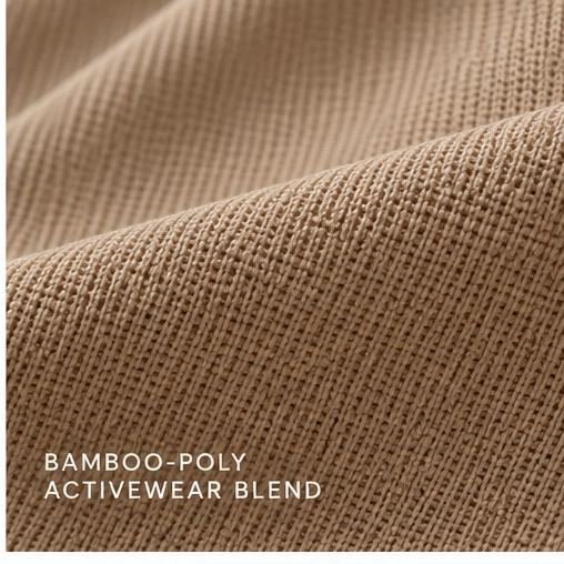 Bamboo-poly activewear blend swatch